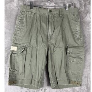 NWT Nautica Jeans Company Men's Cargo Shorts Olive Green Size 31 Utility Pockets